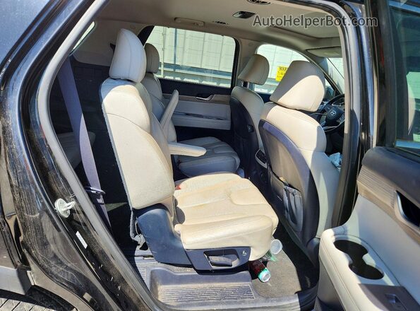 KM8R44HE1MU232118 2021 HYUNDAI PALISADE Черный Вид задней части салона