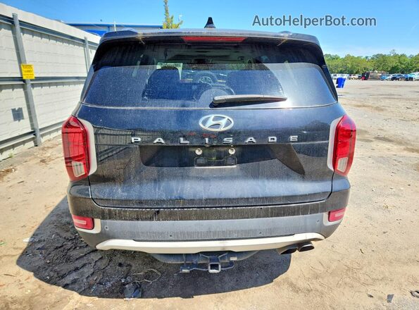 KM8R44HE1MU232118 2021 HYUNDAI PALISADE Черный Вид сзади
