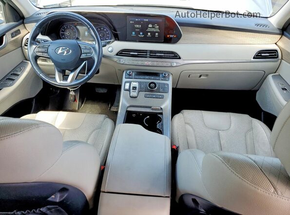 KM8R44HE2LU159601 2020 HYUNDAI PALISADE Gray Dashboard view