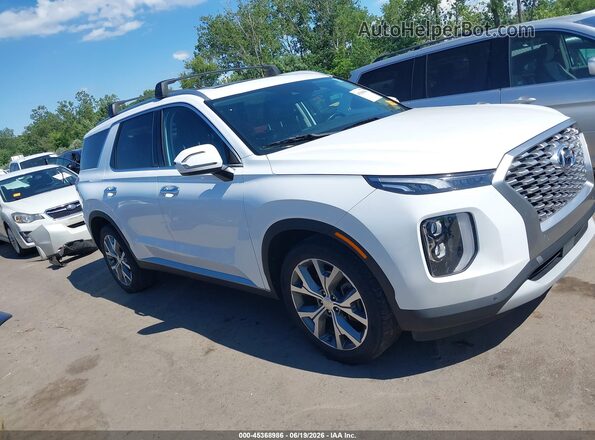 KM8R44HE4MU179060 2021 HYUNDAI PALISADE White Սալոնի հետևի տեսք