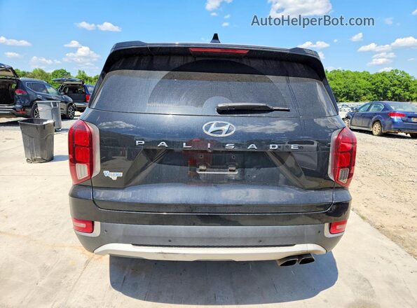 KM8R44HE4MU244196 2021 HYUNDAI PALISADE Черный Вид сзади