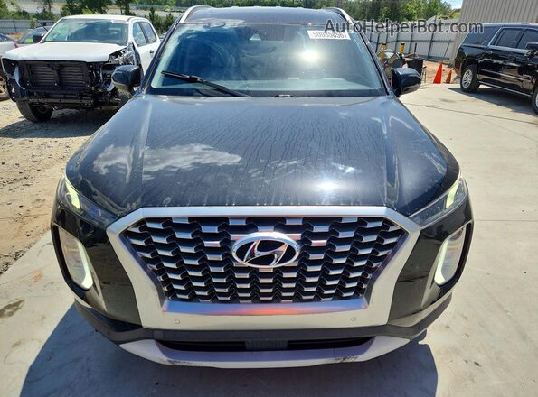 KM8R44HE4MU244196 2021 HYUNDAI PALISADE Черный Вид спереди