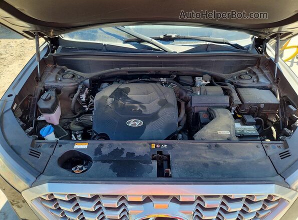 KM8R44HE4MU244196 2021 HYUNDAI PALISADE Черный Вид подкапотного пространства