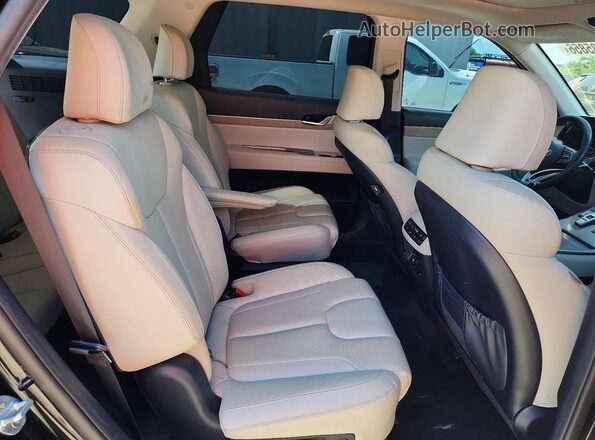 KM8R44HE4MU244196 2021 HYUNDAI PALISADE Черный Вид задней части салона