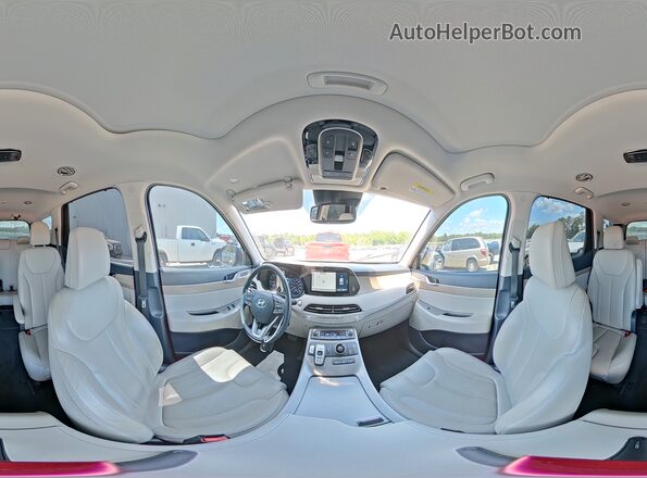KM8R44HE4MU244196 2021 HYUNDAI PALISADE Черный Панорамный вид салона 360°