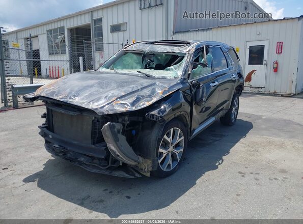 KM8R44HE5MU325627 2021 HYUNDAI PALISADE Black Widok z przodu