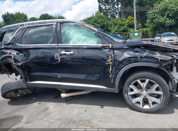 KM8R44HE5MU325627 2021 HYUNDAI PALISADE Black Widok wnętrza z tyłu