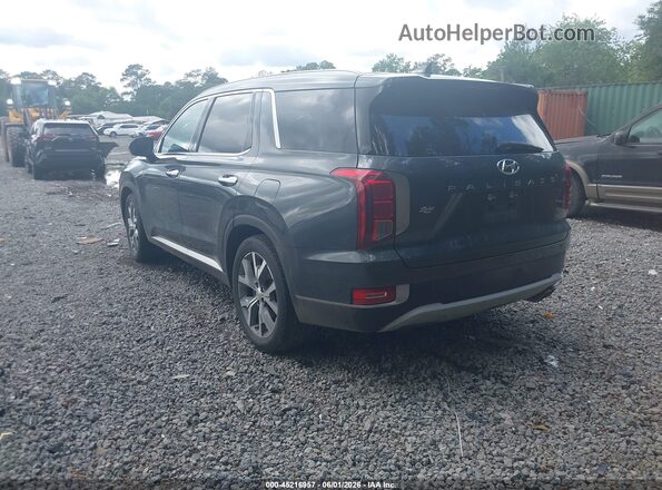 KM8R44HE5NU339965 2022 HYUNDAI PALISADE Teal Rear left