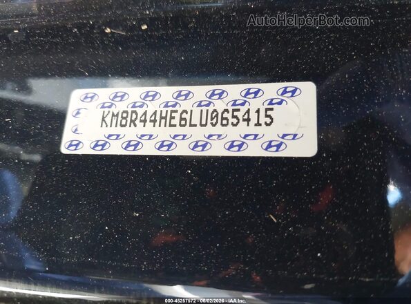 KM8R44HE6LU065415 2020 HYUNDAI PALISADE Black Вид підкапотного простору