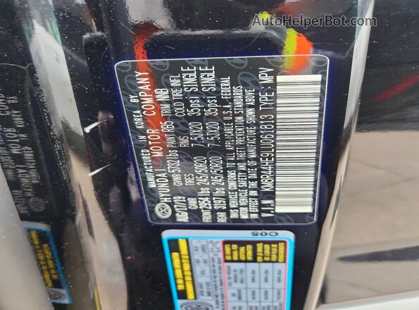 KM8R44HE9LU061813 2020 HYUNDAI PALISADE Black VIN sticker view