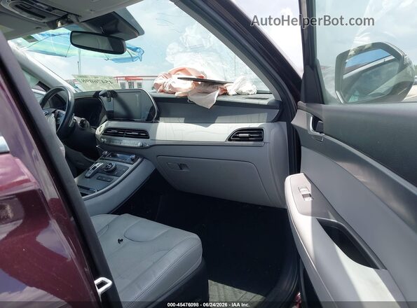 KM8R44HE9LU084072 2020 HYUNDAI PALISADE Purple Widok wnętrza z przodu