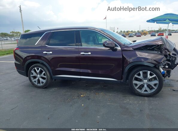 KM8R44HE9LU084072 2020 HYUNDAI PALISADE Purple Widok wnętrza 360 stopni