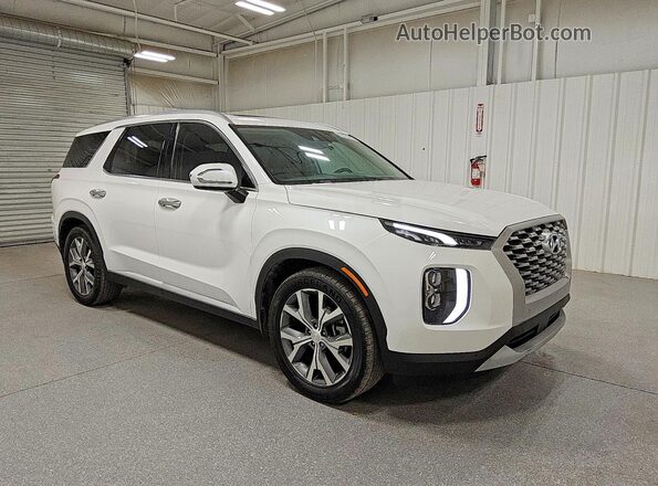 KM8R44HEXNU477145 2022 HYUNDAI PALISADE White Передня права чверть