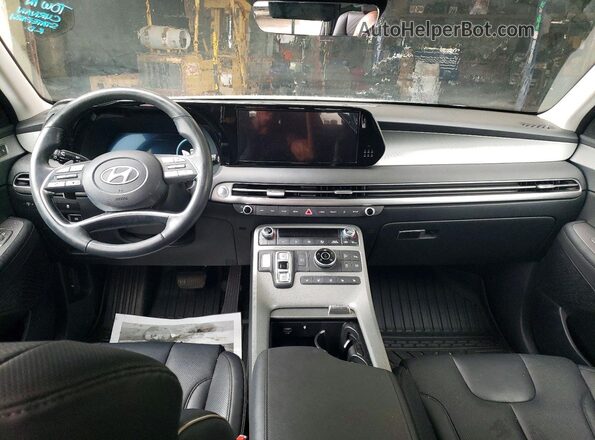 KM8R4DGE5PU628266 2023 HYUNDAI PALISADE Белый Вид панели приборов