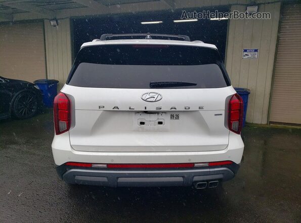 KM8R4DGE5PU628266 2023 HYUNDAI PALISADE Белый Вид сзади