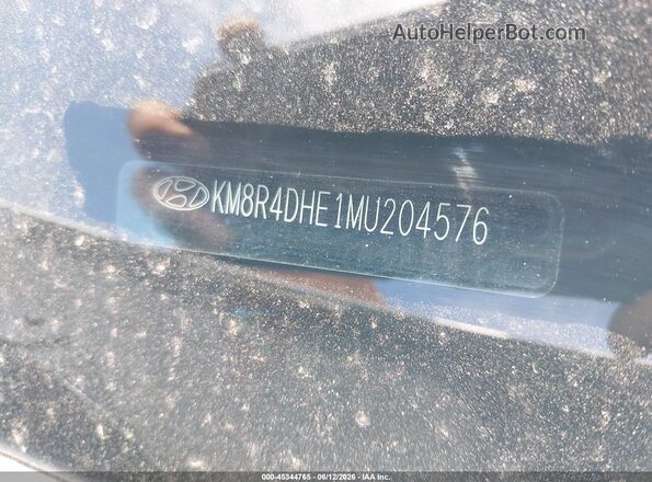 KM8R4DHE1MU204576 2021 HYUNDAI PALISADE White 