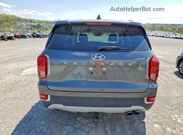 KM8R4DHE4MU278249 2021 HYUNDAI PALISADE Серый Вид сзади