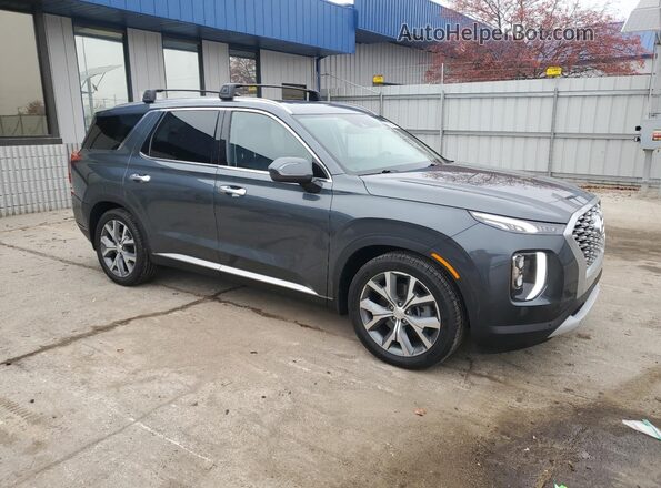 KM8R4DHE6MU175138 2021 HYUNDAI PALISADE Blue Przód prawy