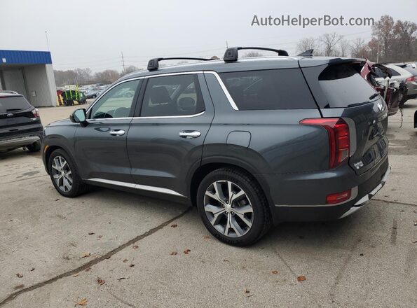 KM8R4DHE6MU175138 2021 HYUNDAI PALISADE Blue Tył lewy