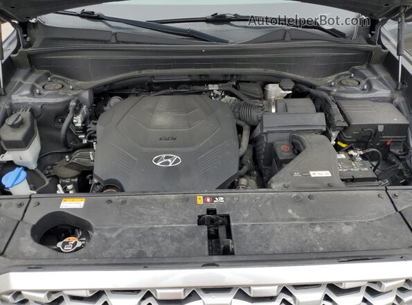 KM8R4DHE6MU175138 2021 HYUNDAI PALISADE Blue Widok komory silnika
