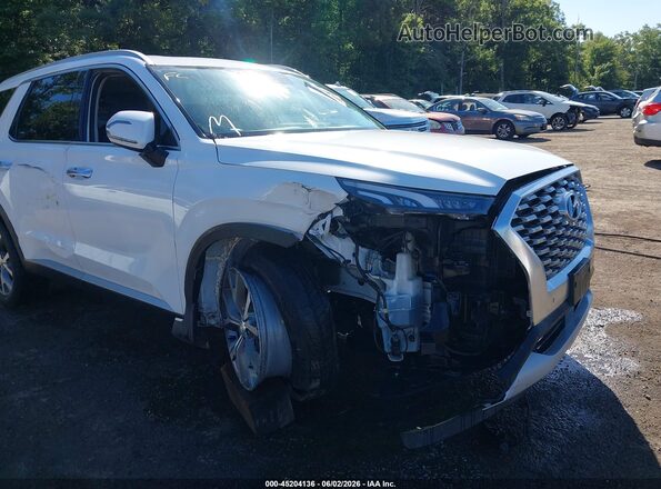 KM8R4DHE8LU137957 2020 HYUNDAI PALISADE White Դիմացի տեսք