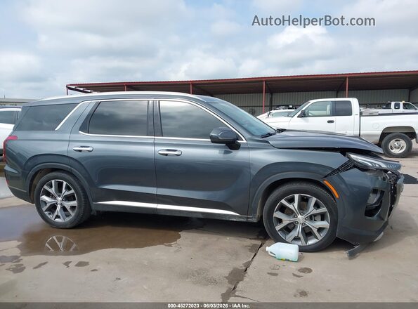 KM8R4DHE9MU178583 2021 HYUNDAI PALISADE Gray Rear interior view