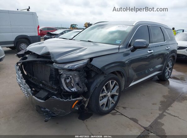 KM8R4DHE9MU178583 2021 HYUNDAI PALISADE Gray Front left