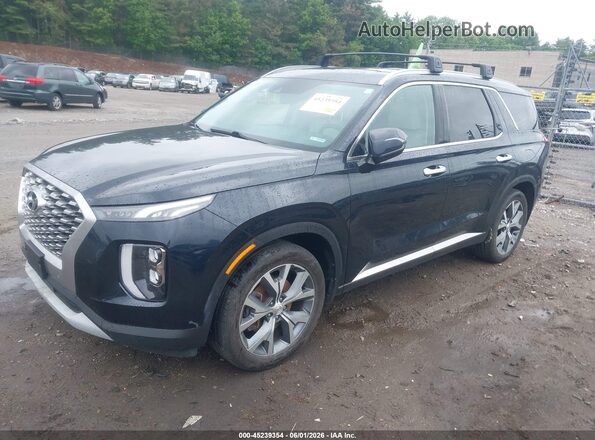 KM8R4DHEXMU232201 2021 HYUNDAI PALISADE Black წინა მარცხენა ხედი სამი მეოთხედიდან
