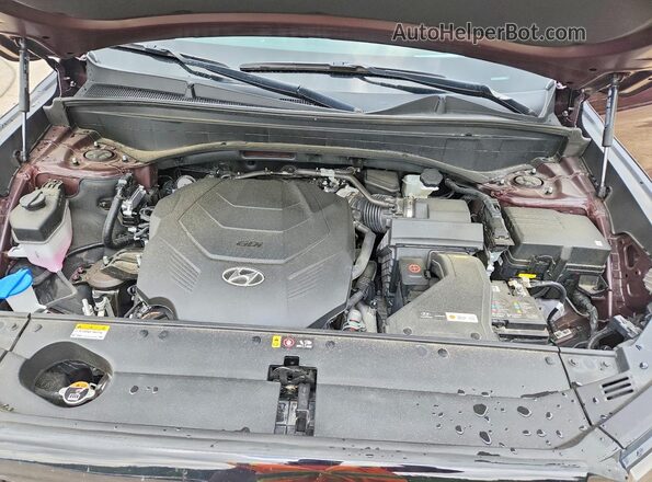 KM8R54GE0RU699892 2024 HYUNDAI PALISADE Burgundy Вид підкапотного простору