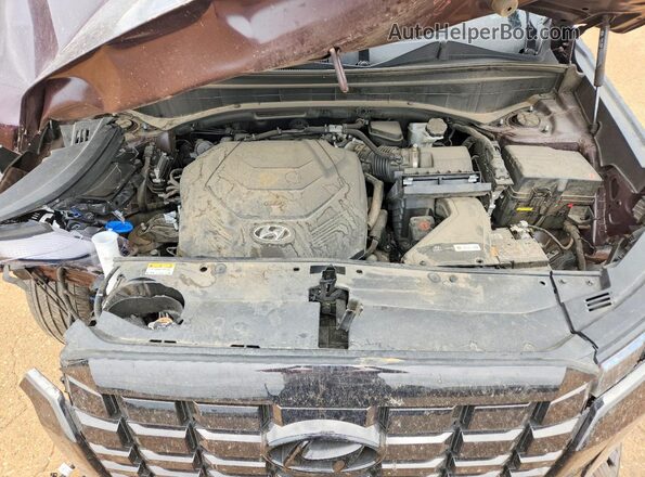 KM8R54GEXRU741355 2024 HYUNDAI PALISADE Purple Вид підкапотного простору