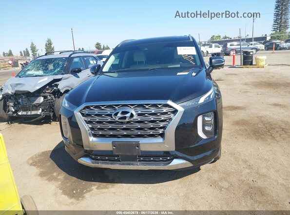 KM8R54HE1LU146853 2020 HYUNDAI PALISADE Black Widok wnętrza z tyłu