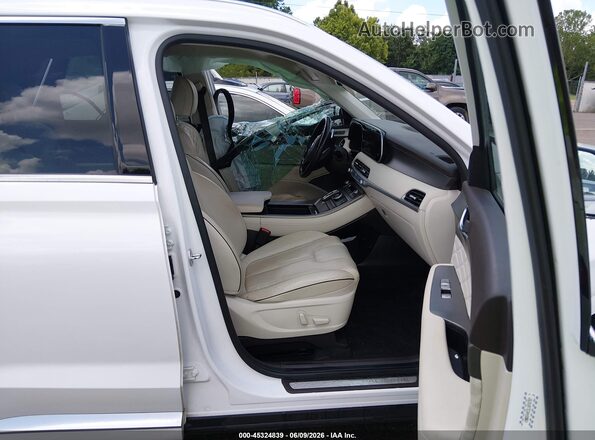 KM8R54HE3LU076787 2020 HYUNDAI PALISADE White წინა სალონის ხედი