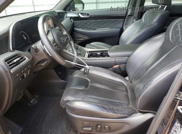 KM8R54HE4LU069198 2020 HYUNDAI PALISADE Black Front interior view