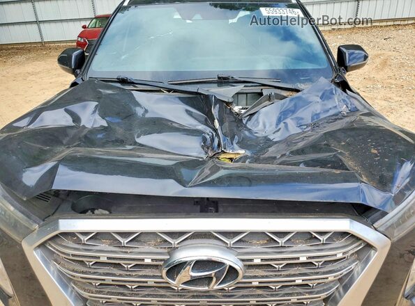 KM8R54HE4LU069198 2020 HYUNDAI PALISADE Black Engine compartment view
