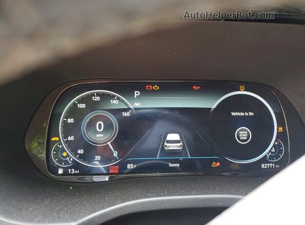 KM8R54HE4LU069198 2020 HYUNDAI PALISADE Black Instrument cluster view