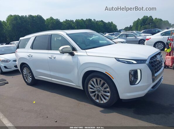KM8R54HE6LU052757 2020 HYUNDAI PALISADE Белый Вид задней части салона
