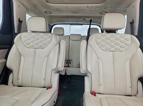 KM8R54HE7LU085735 2020 HYUNDAI PALISADE White Vista de los asientos traseros