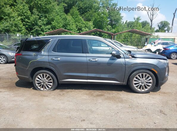 KM8R54HE9LU088300 2020 HYUNDAI PALISADE Gray Widok wnętrza z tyłu