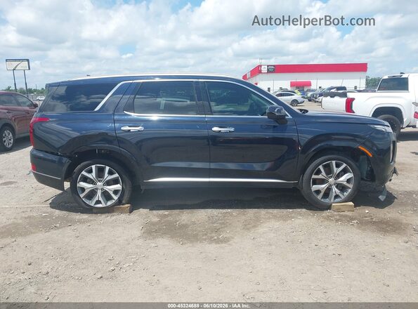 KM8R54HEXMU221079 2021 HYUNDAI PALISADE Blue Սալոնի հետևի տեսք