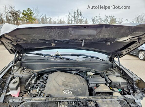 KM8R5DGE0PU503169 2023 HYUNDAI PALISADE Black Engine compartment view