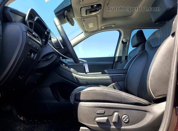 KM8R5DGE0RU677326 2024 HYUNDAI PALISADE Burgundy Вид салону спереду