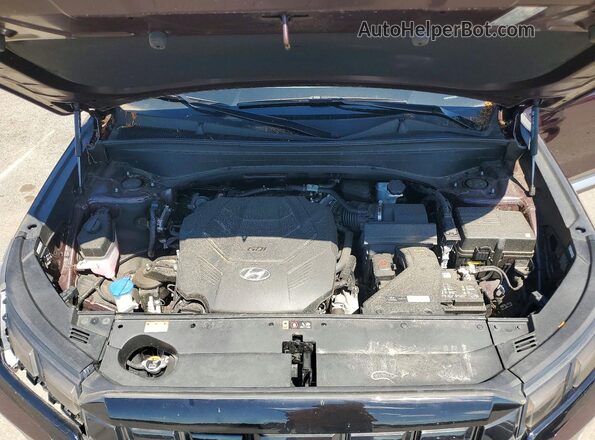 KM8R5DGE0RU677326 2024 HYUNDAI PALISADE Burgundy Вид підкапотного простору