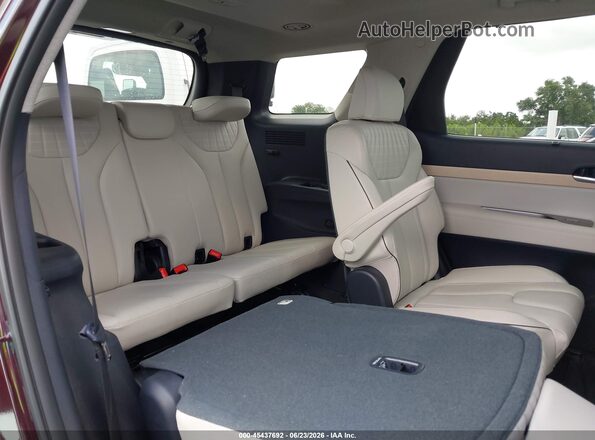 KM8R5DGE2PU635575 2023 HYUNDAI PALISADE Burgundy Вид наклейки з VIN-кодом