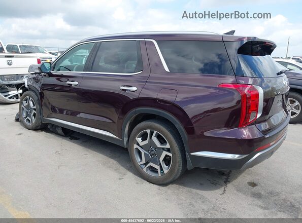 KM8R5DGE2PU635575 2023 HYUNDAI PALISADE Burgundy Задня ліва чверть