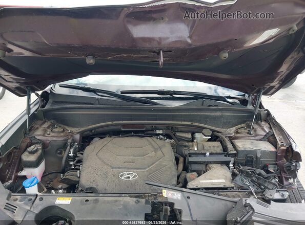 KM8R5DGE2PU635575 2023 HYUNDAI PALISADE Burgundy Вид ззаду