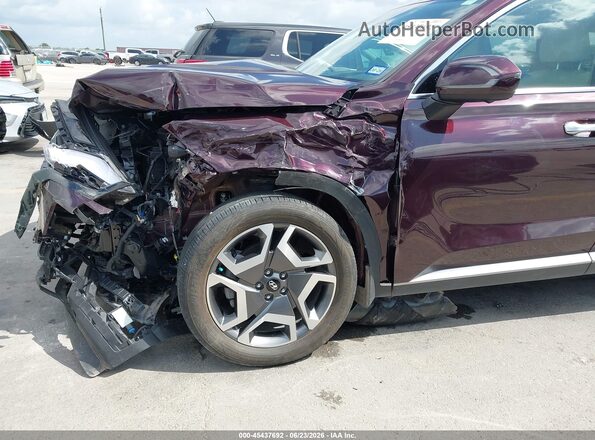 KM8R5DGE2PU635575 2023 HYUNDAI PALISADE Burgundy Вид спереду