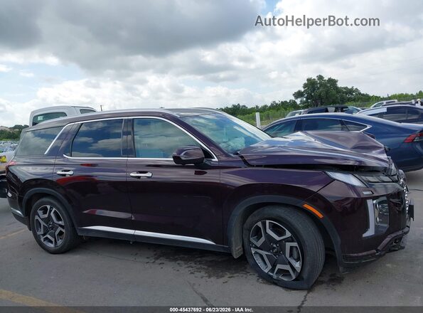 KM8R5DGE2PU635575 2023 HYUNDAI PALISADE Burgundy Вид задньої частини салону