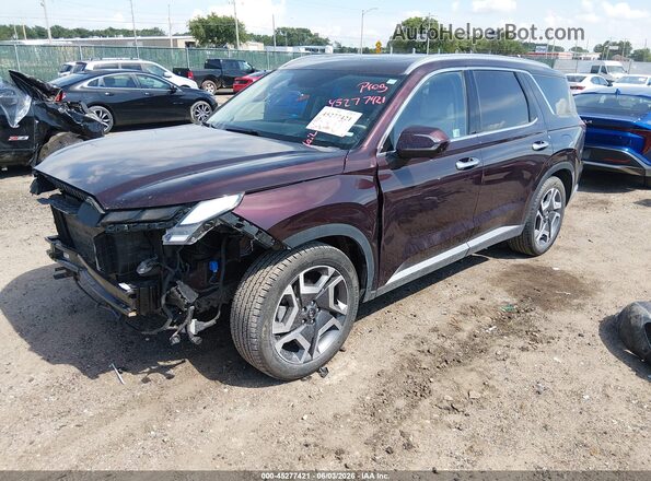 KM8R5DGE4RU713468 2024 HYUNDAI PALISADE Фиолетовый Передняя левая четверть