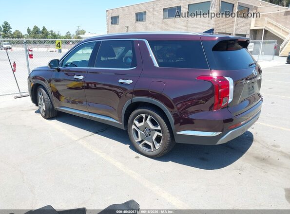 KM8R5DGE5PU517682 2023 HYUNDAI PALISADE Бордовый Задняя левая четверть