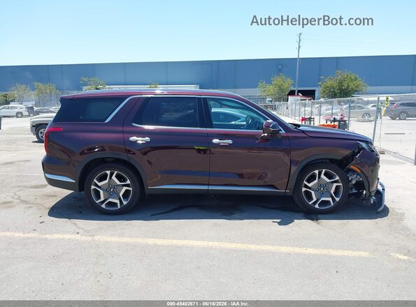 KM8R5DGE5PU517682 2023 HYUNDAI PALISADE Бордовый Панорамный вид салона 360°